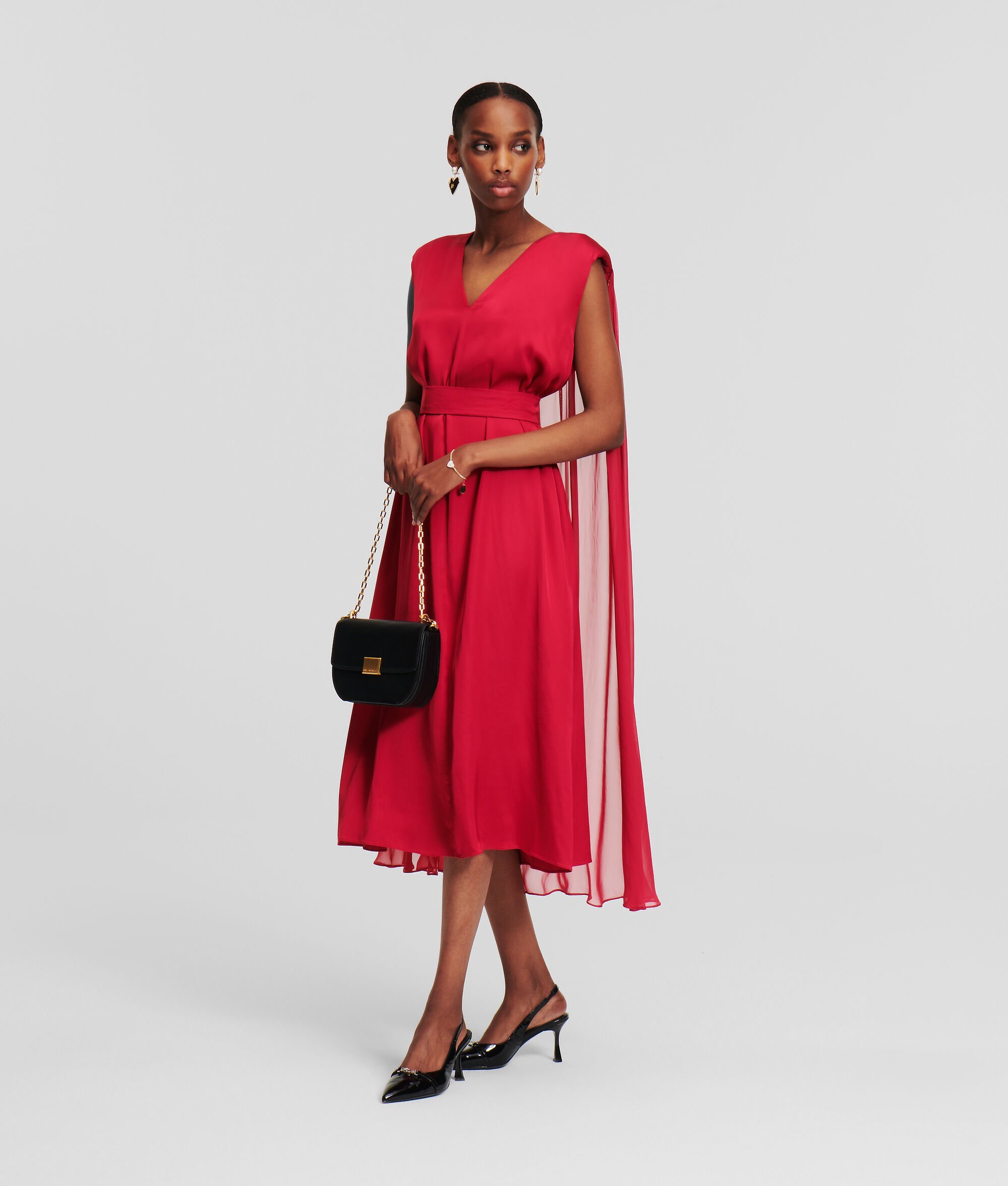 (image for) Trusted CAPE MIDI DRESS